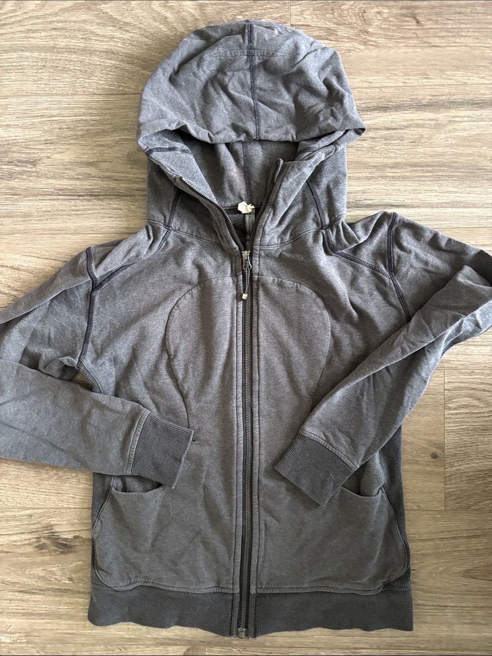 Kids Gray Zip-Up Hoodie Sweatshirt
